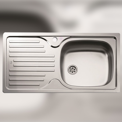 Teka infant 45 parlak sol 76 x 44 paslanmaz çelik evye