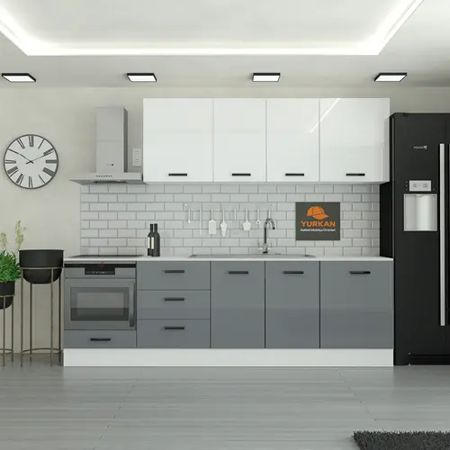 260 Cm Mutfak Dolabı Mdf Kapak Tezgah Dahil Yrkn260 98