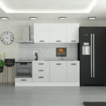 225 cm Mutfak Dolabı  MDF Kapak Tezgah Dahil YRKN225 100