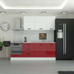 225 cm Mutfak Dolabı  MDF Kapak Tezgah Dahil YRKN225 101