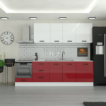 265 cm Mutfak Dolabı  MDF Kapak Tezgah Dahil YRKN265 101